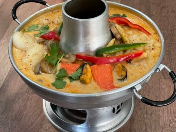Seafood Soup with Coconut Milk | Tom Kha Seafood.