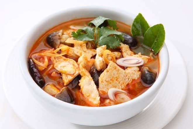 Tom Yum Chicken Soup.
