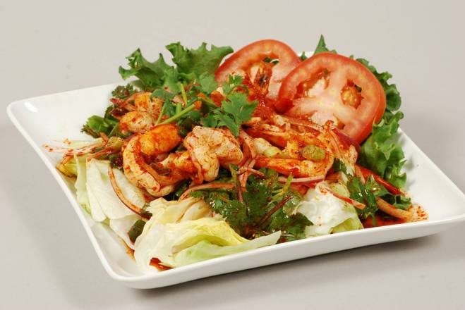 Spicy Grilled Shrimp Salad.