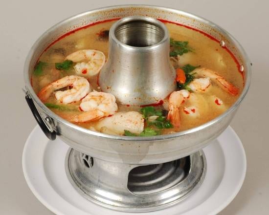 Hot & Sour Soup with Shrimp | Tom Yum Shrimp.