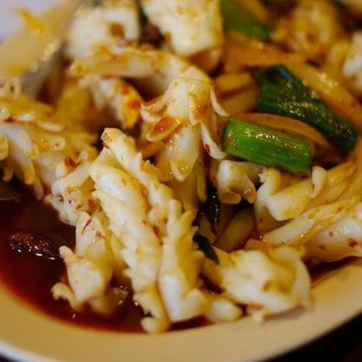 Spicy Squid Salad.