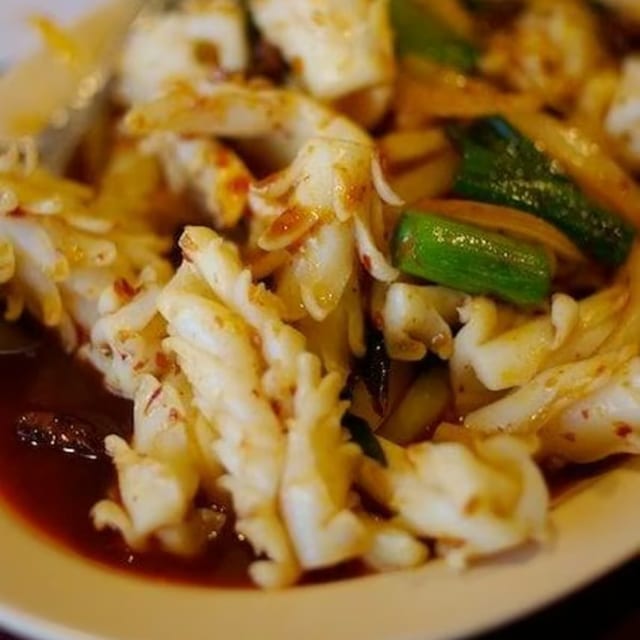 Spicy Squid Salad.