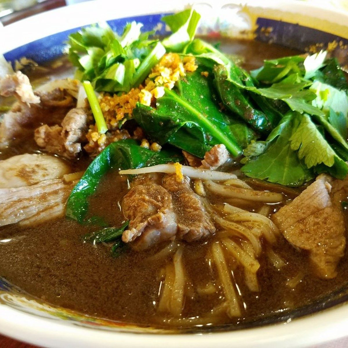 Thai Boat Noodle Soup.