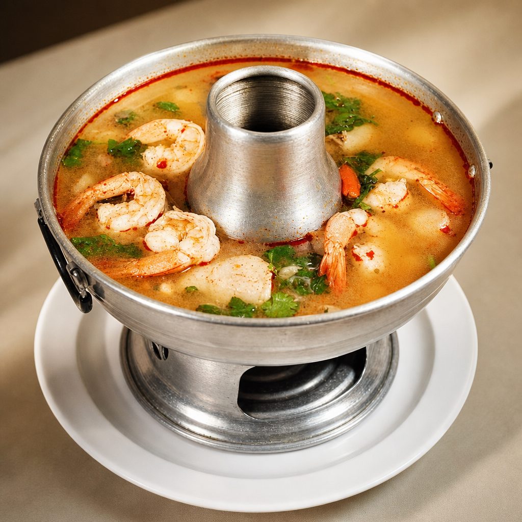 Hot & Sour Soup with Shrimp | Tom Yum Shrimp.