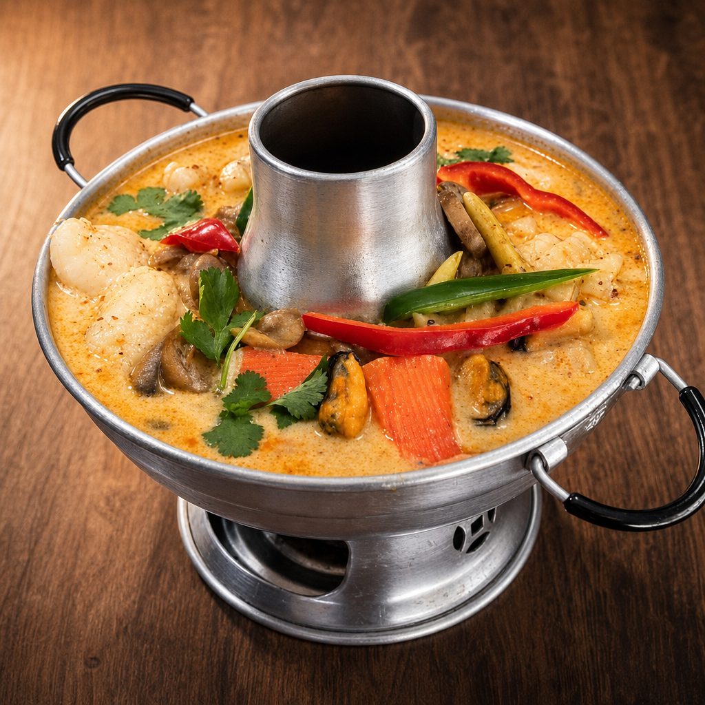 Seafood Soup with Coconut Milk | Tom Kha Seafood.