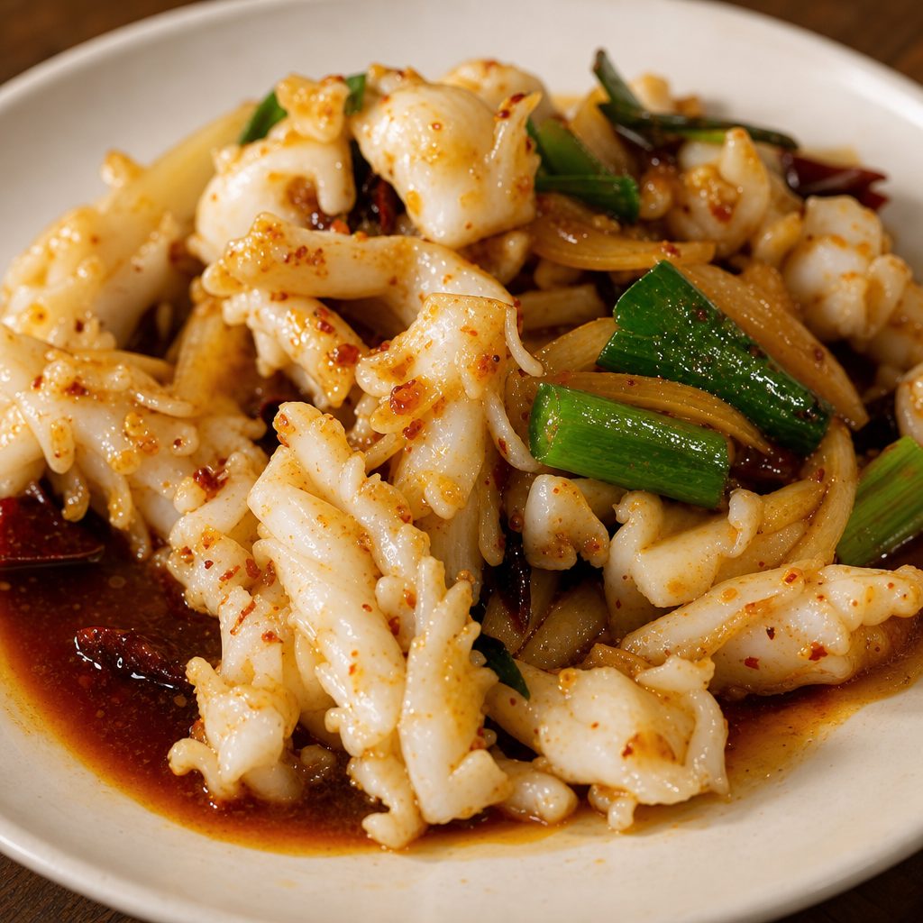 Spicy Squid Salad.