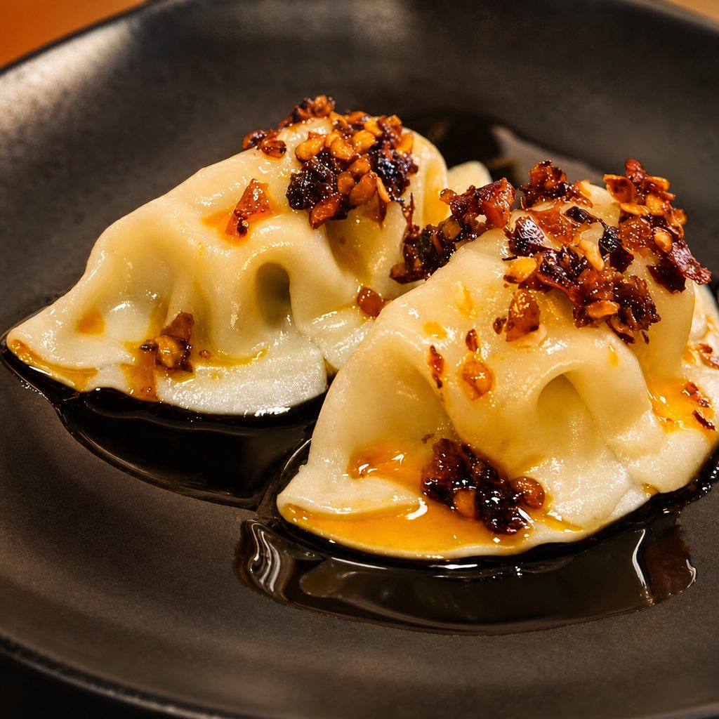 Chili Garlic Dumplings.