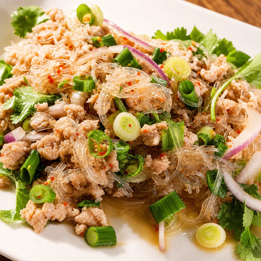 Spicy Glass Noodle Salad.