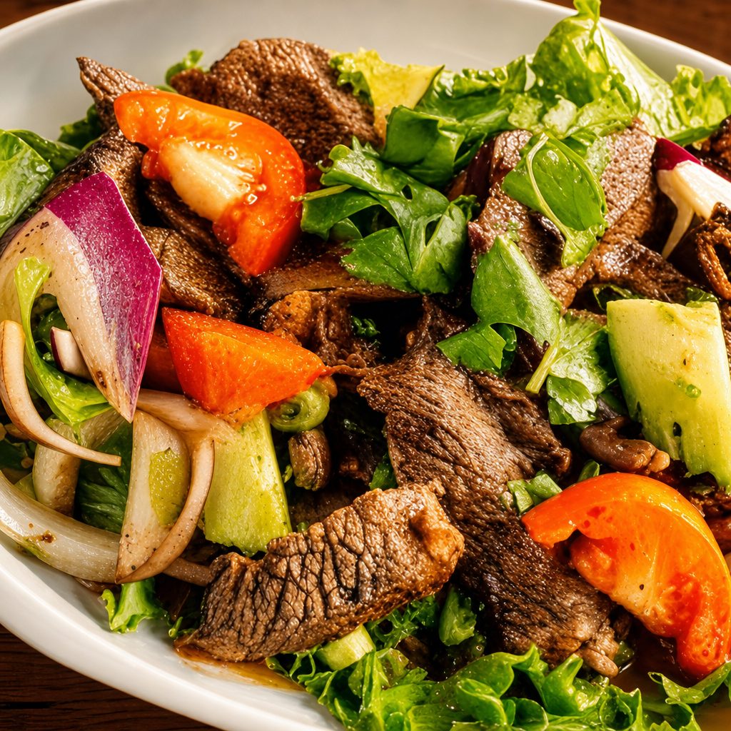 Spicy Beef or Pork Salad.